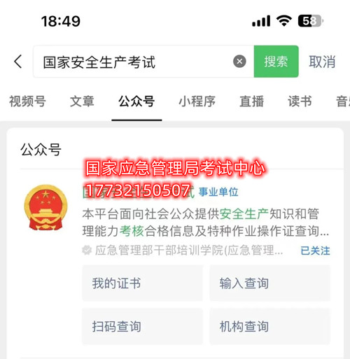 焊工證查詢入口官網查詢系統（國家應急管理部）